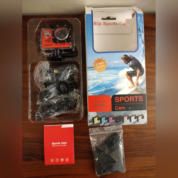 Sports Camera Pink Waterproof Full HD 1080 - Picture 4 of 4